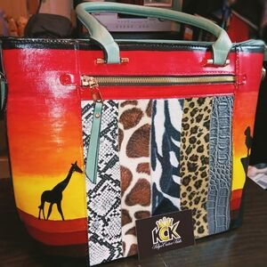 KCK Multicolor Safari Print Women's Bag